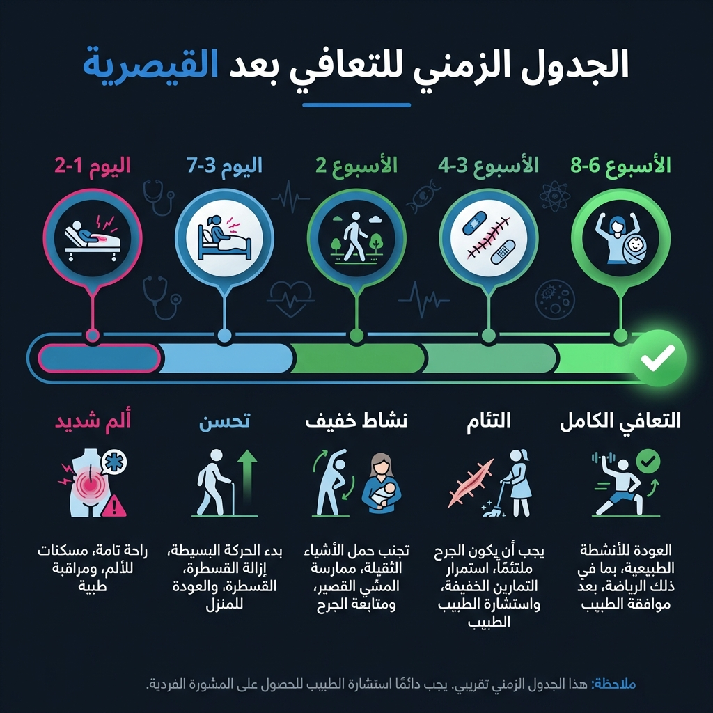 الجدول الزمني للتعافي بعد القيصرية