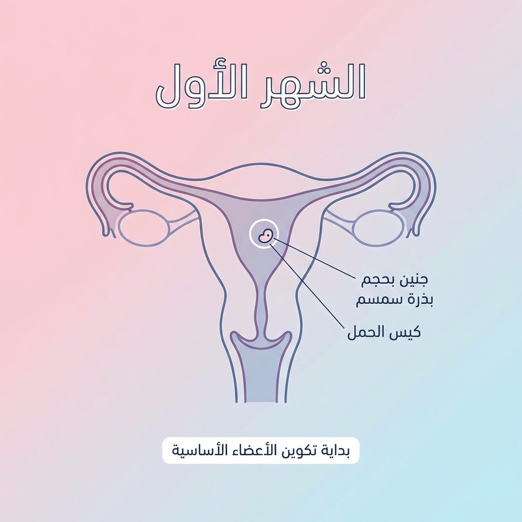 الجنين في الشهر الأول