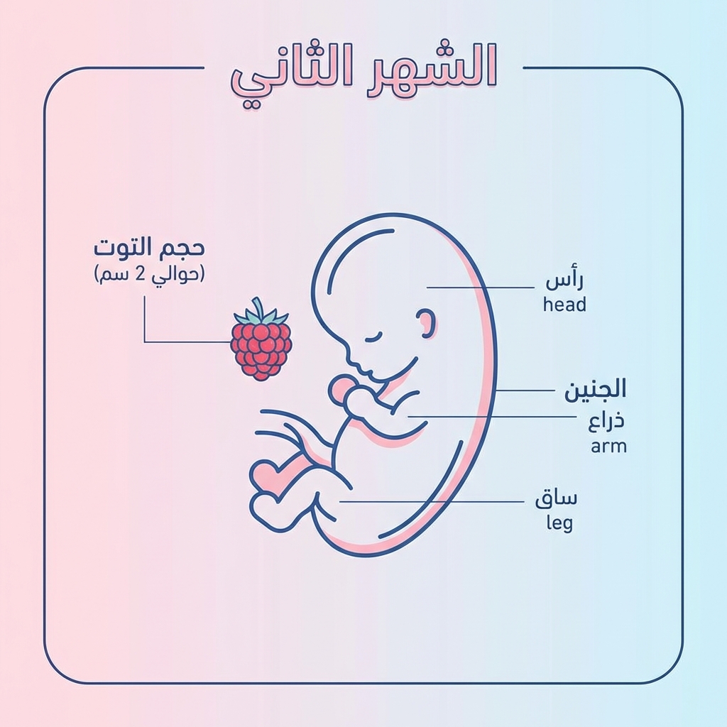 الجنين في الشهر الثاني