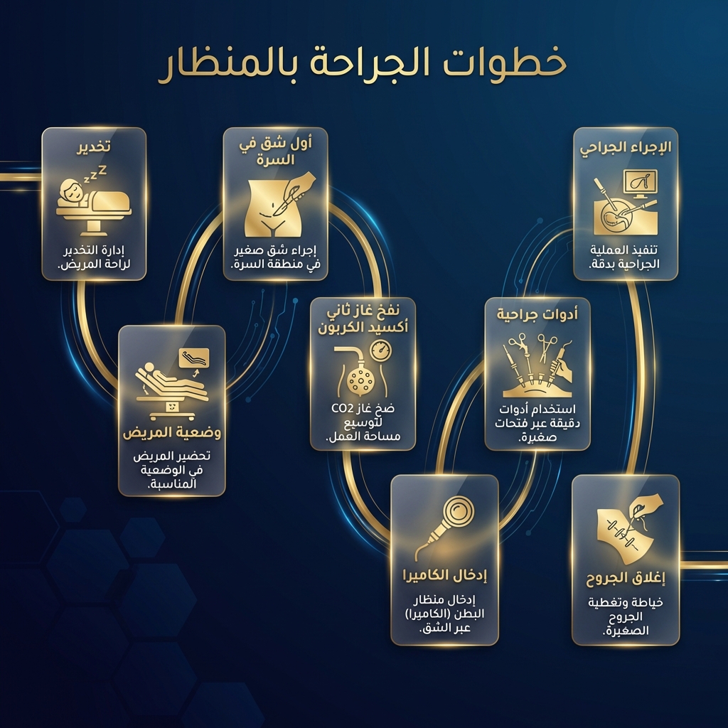 خطوات عملية منظار البطن