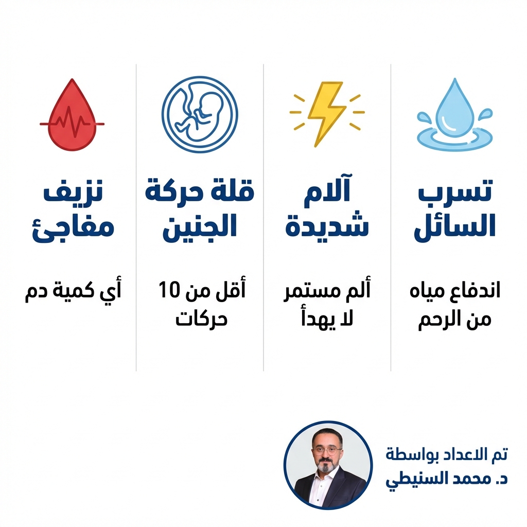علامات الخطر للحامل - متى تذهبين للطوارئ