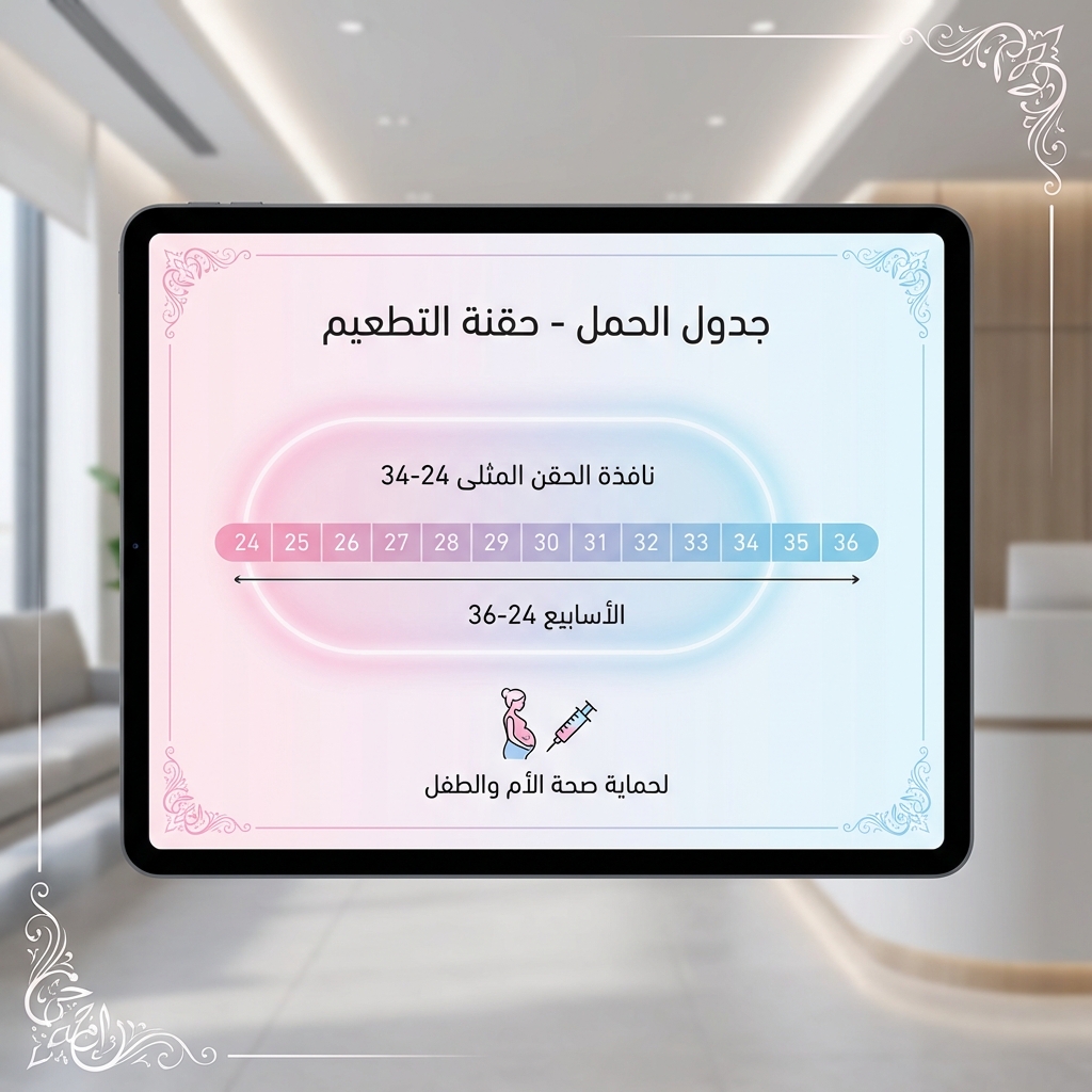 إنفوجرافيك متى تُعطى حقنة الرئة - الجدول الزمني