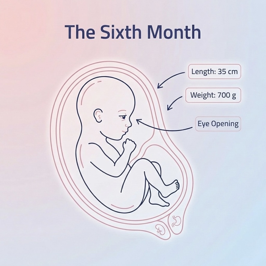 Fetus in the sixth month