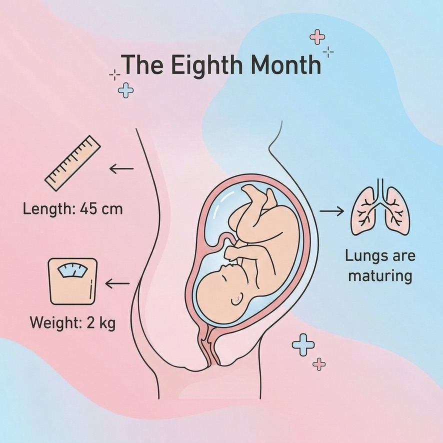 Fetus in the eighth month