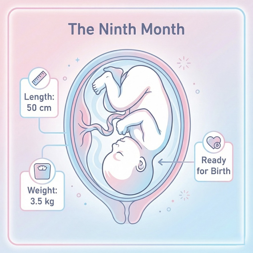 Fetus in the seventh month