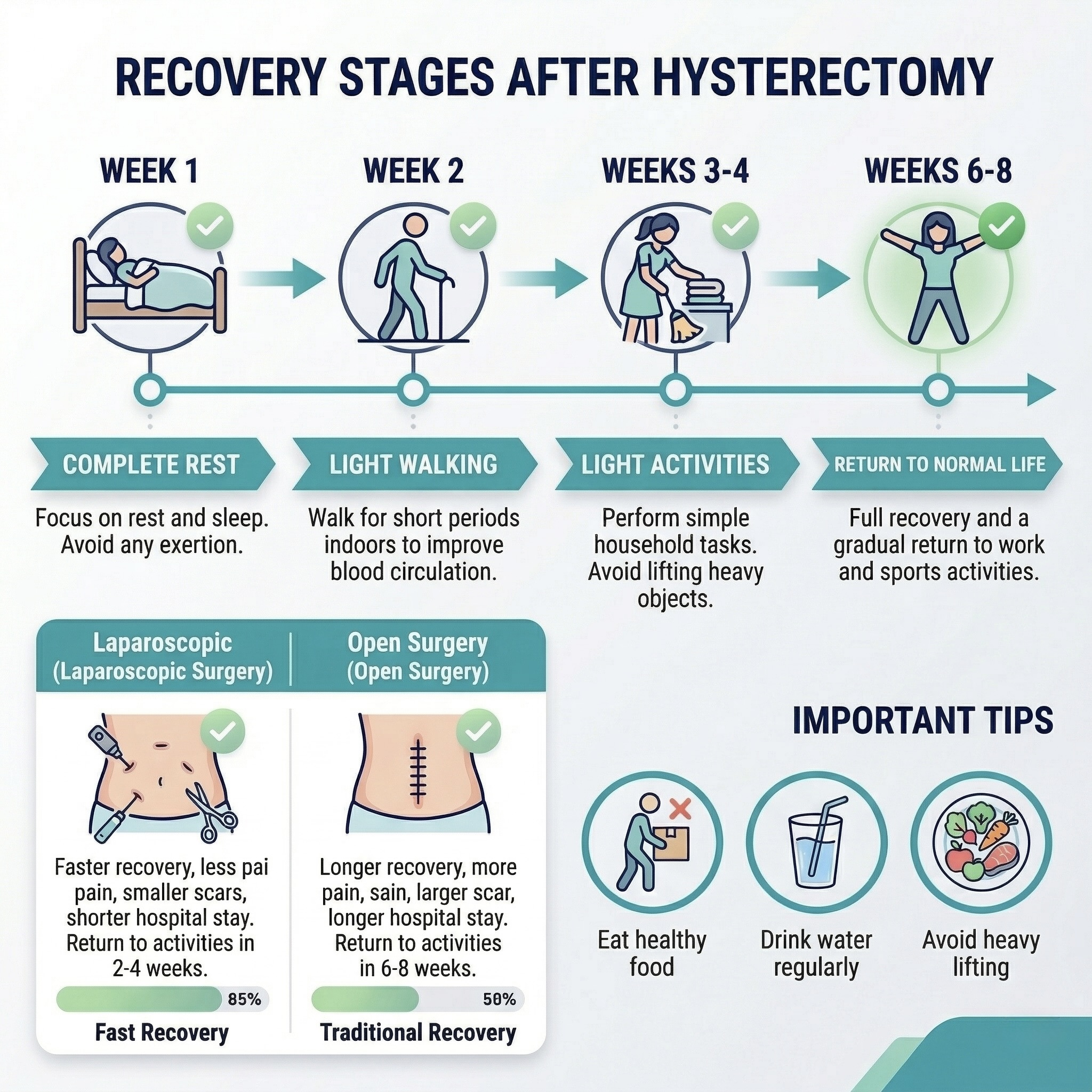 Hysterectomy Techniques Infographic