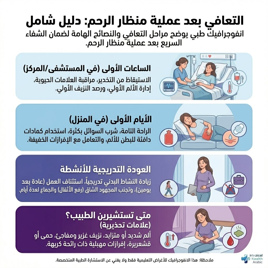 التعافي بعد عملية منظار الرحم