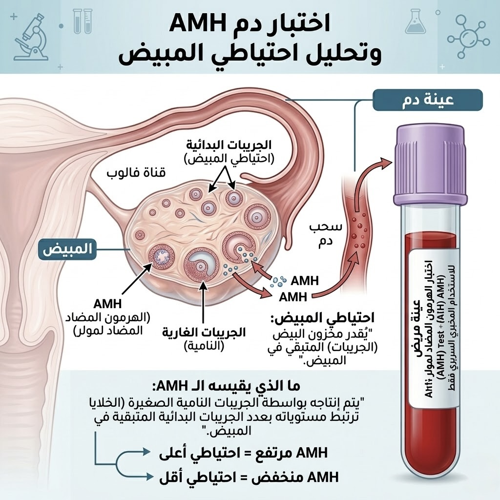 تحليل AMH ومخزون المبيض - د. محمد السنيطي