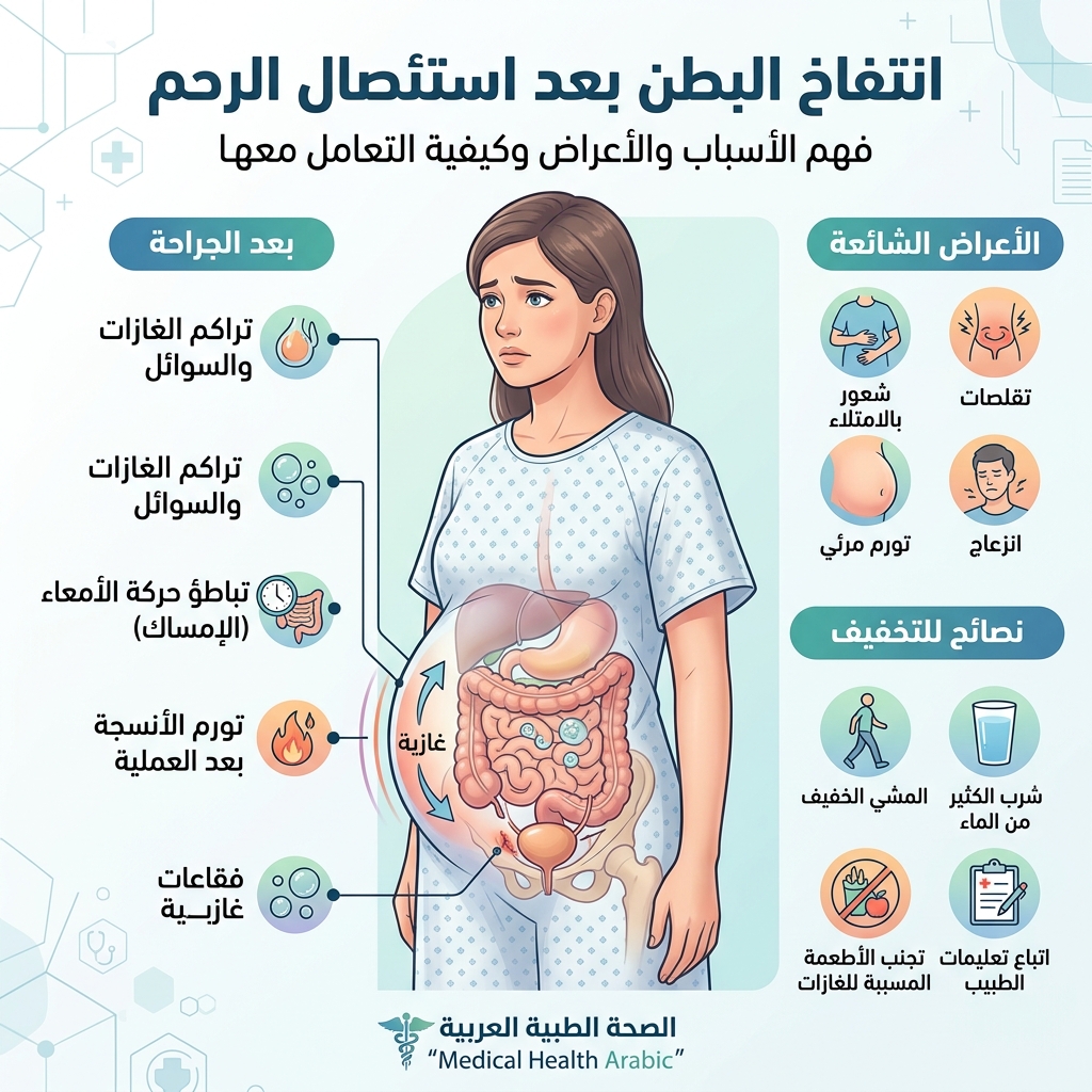 انتفاخ البطن بعد عملية استئصال الرحم - د. محمد السنيطي