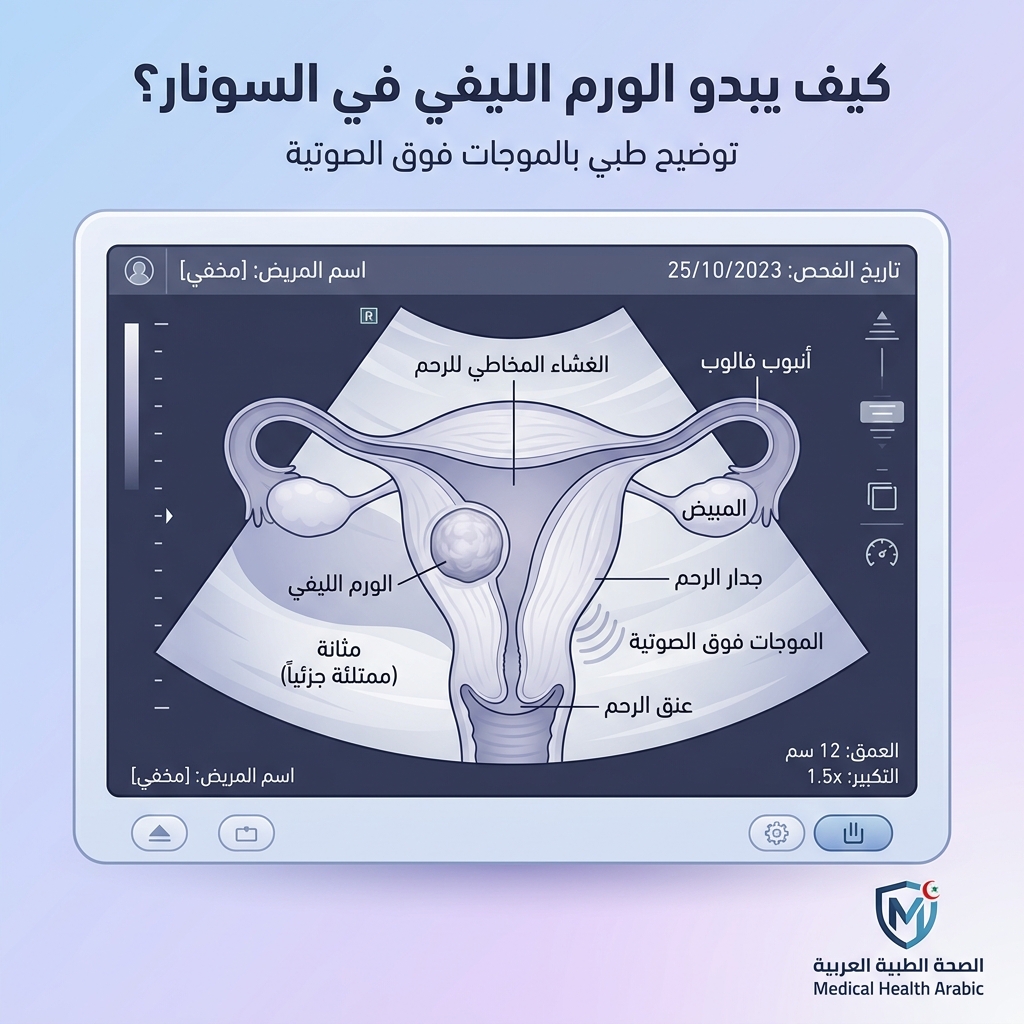 الورم الليفي كما يظهر بالسونار - د. محمد السنيطي