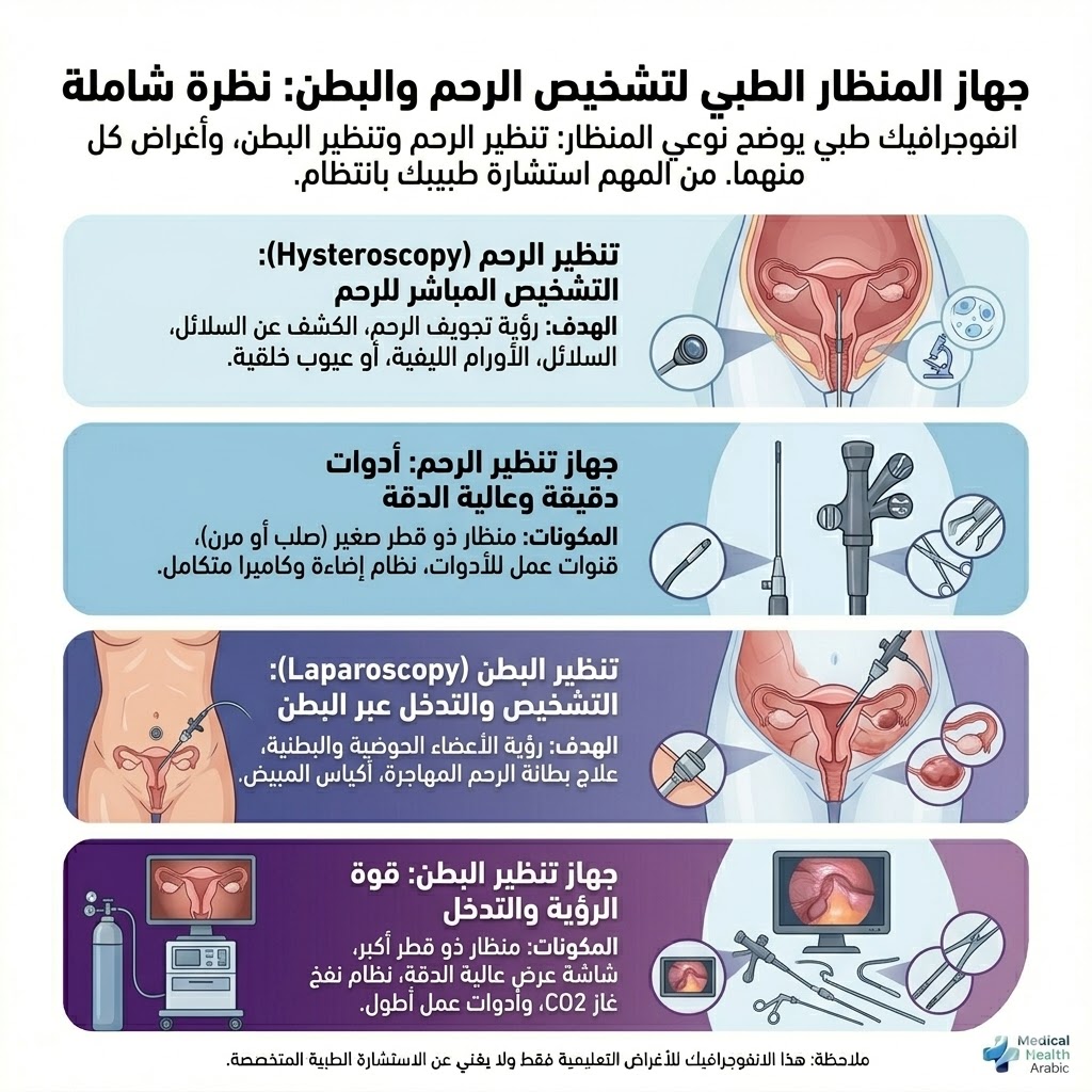جهاز المنظار الطبي لتشخيص الرحمي والبطن